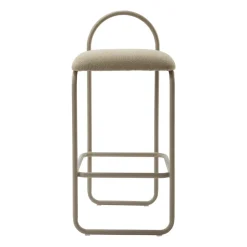 AYTM Bar Stools*Angui bar stool bouclé, Taupe Beige