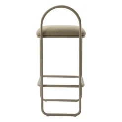 AYTM Bar Stools*Angui bar stool bouclé, Taupe Beige