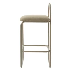 AYTM Bar Stools*Angui bar stool bouclé, Taupe Beige