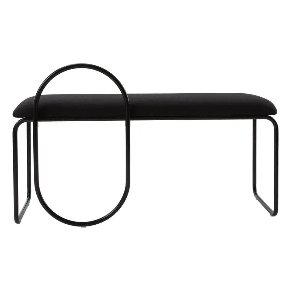 AYTM Benches*Angui bench bouclé, Anthracite GreyBlack