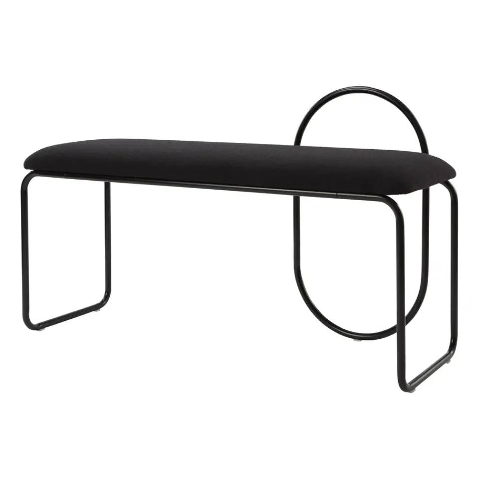 AYTM Benches*Angui bench bouclé, Anthracite GreyBlack