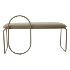 AYTM Benches*Angui bench bouclé, Taupe Beige