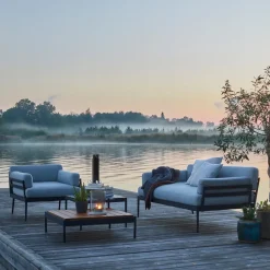 Skargaarden Table For Outdoor Use|Outdoor Lounge Furniture*Anholt lounge table, , dark aluminium frame Grey