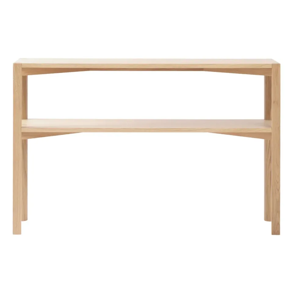 1898 Side Tables*Anton console table 35x125 cm, White pigmented oak Beige