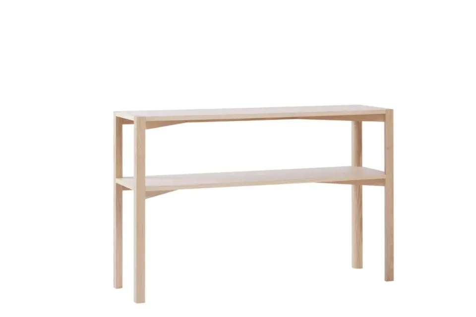 1898 Side Tables*Anton console table 35x125 cm, White pigmented oak Beige