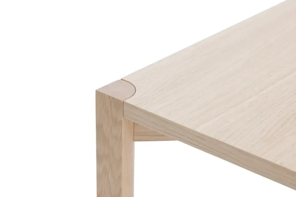 1898 Side Tables*Anton console table 35x125 cm, White pigmented oak Beige