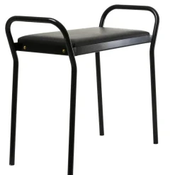 Maze Stools*Anyone stool, - leather Black