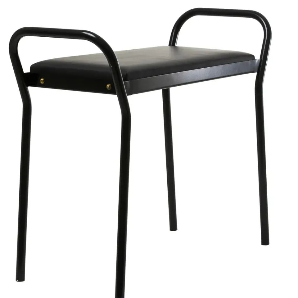 Maze Stools*Anyone stool, - leather Black