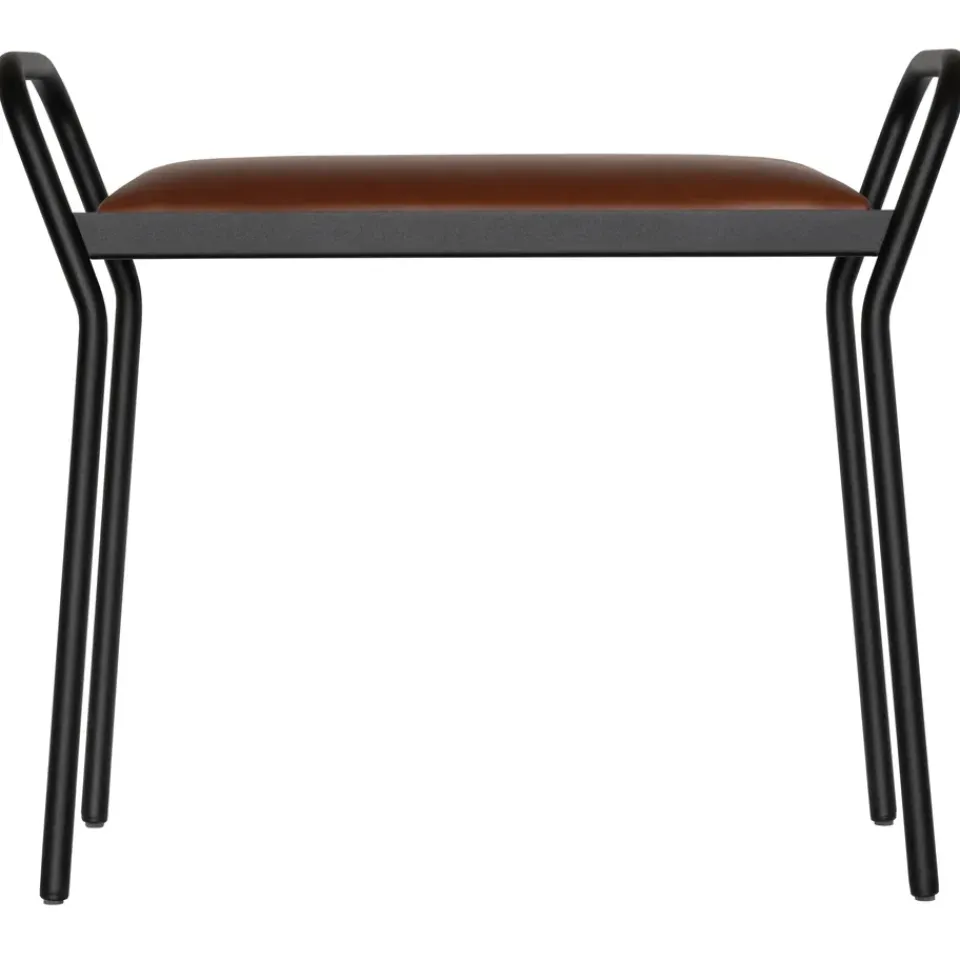Maze Stools*Anyone stool, -vintage cognac Black