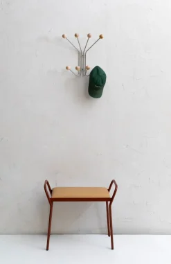 Maze Stools*Anyone stool, Cinnamon-vegeta trace leather Brown