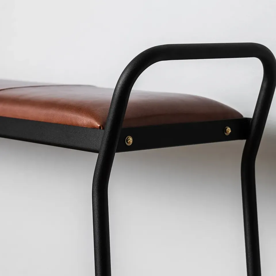 Maze Stools*Anytwo stool, -vintage cognac Black