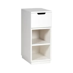Mavis Bedside Tables*Aoko bedside table 72 cm 1 drawer, lacquer White