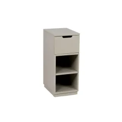 Mavis Bedside Tables*Aoko bedside table 72 cm 1 drawer, Beige