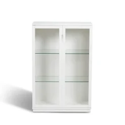 Mavis Display & Glass Cabinets*Aoko display cabinet 120 cm, lacquer White