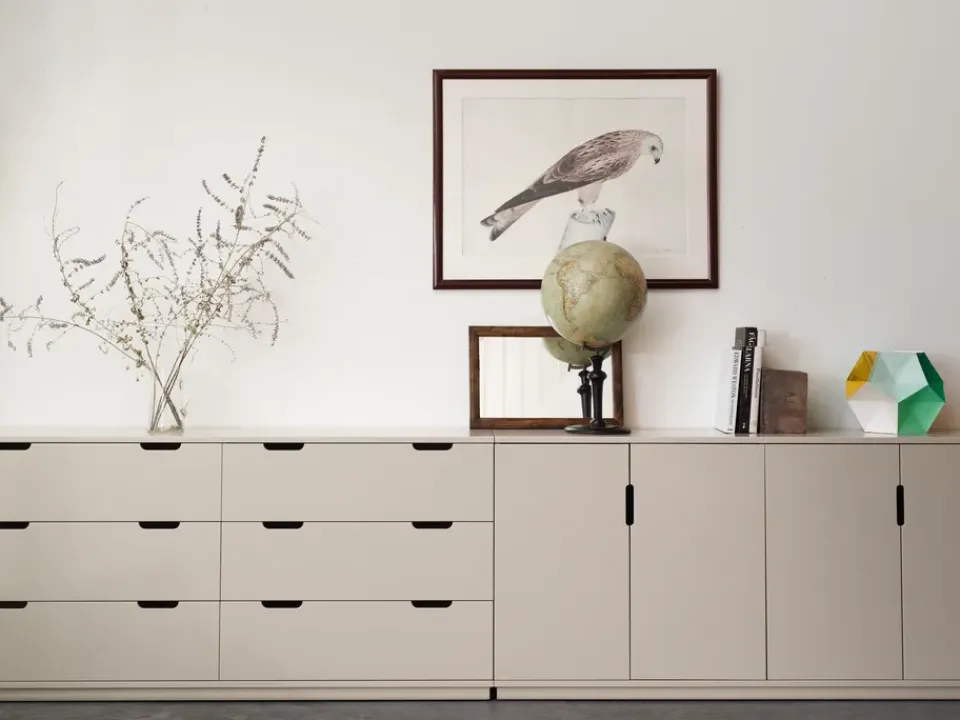 Mavis Dressers & Drawer Units*Aoko dresser double 6 drawers, lacquer White