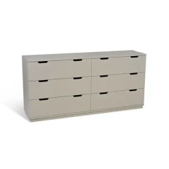 Mavis Dressers & Drawer Units*Aoko dresser double 6 drawers, Beige
