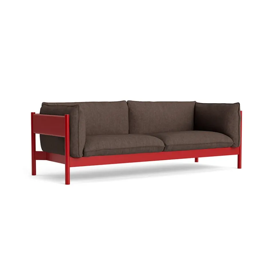 HAY Sofas*Arbour ECO 3-seater sofa, melange-burgundy beech Brown