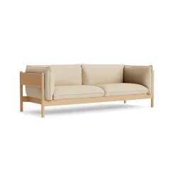 HAY Sofas*Arbour ECO 3-seater sofa, Fabric Hallingdal 220 , wax-oiled oak Beige