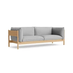 HAY Sofas*Arbour ECO 3-seater sofa, Steelcut Trio 113 wax-oiled oak Grey