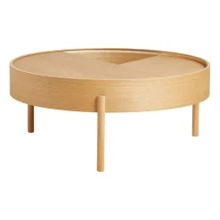 Woud Coffee Tables*Arc coffee table 89 cm, Oiled oak Beige