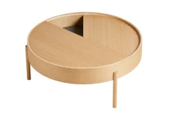 Woud Coffee Tables*Arc coffee table 89 cm, Oiled oak Beige