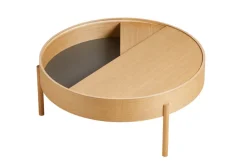 Woud Coffee Tables*Arc coffee table 89 cm, Oiled oak Beige