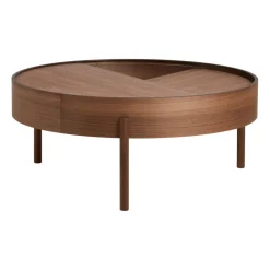 Woud Coffee Tables*Arc coffee table 89 cm, Walnut Brown