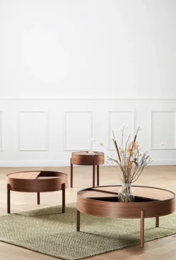 Woud Coffee Tables*Arc coffee table 89 cm, Walnut Brown