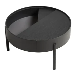 Woud Coffee Tables*Arc coffee tableØ66 cm, -ash Black