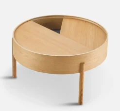 Woud Coffee Tables*Arc coffee tableØ66 cm, Oiled oak Beige