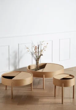Woud Coffee Tables*Arc coffee tableØ66 cm, Oiled oak Beige