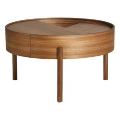 Woud Coffee Tables*Arc coffee tableØ66 cm, Walnut Brown