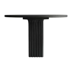 101 Copenhagen Dining Tables*Arc dining table Ø120 cm, Coffee oak Black