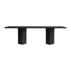 101 Copenhagen Dining Tables*Arc dining table 95x250 cm, Coffee oak Black