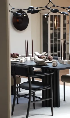 101 Copenhagen Dining Tables*Arc dining table 95x250 cm, Coffee oak Black