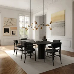 101 Copenhagen Dining Tables*Arc dining table 95x250 cm, Coffee oak Black