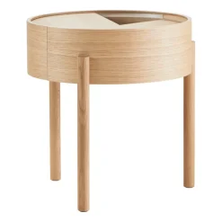 Woud Side Tables*Arc side table, Oiled oak Beige
