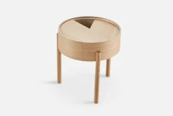 Woud Side Tables*Arc side table, Oiled oak Beige