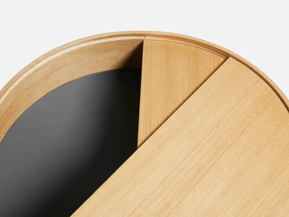 Woud Side Tables*Arc side table, Oiled oak Beige