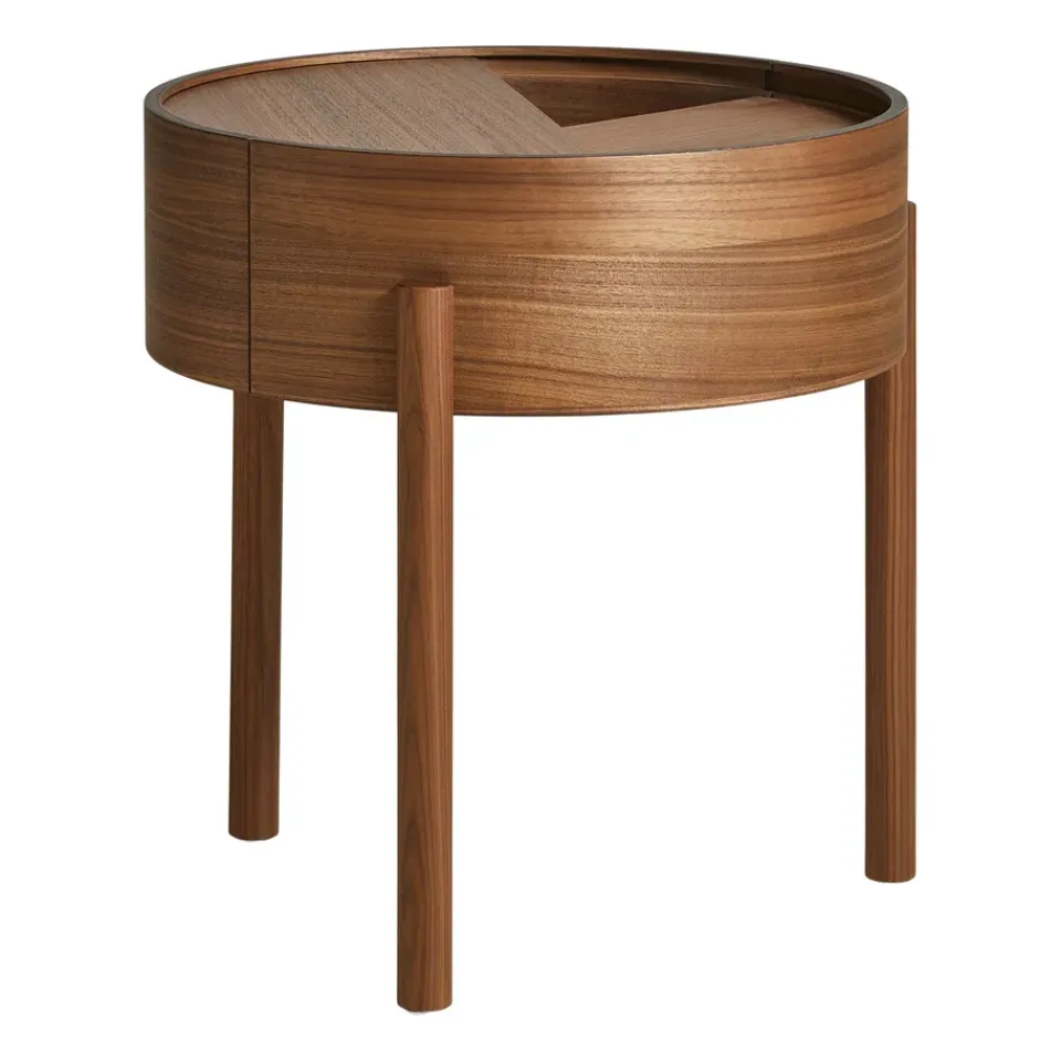 Woud Side Tables*Arc side table, Walnut Brown