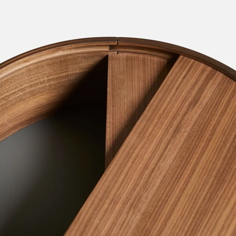 Woud Side Tables*Arc side table, Walnut Brown