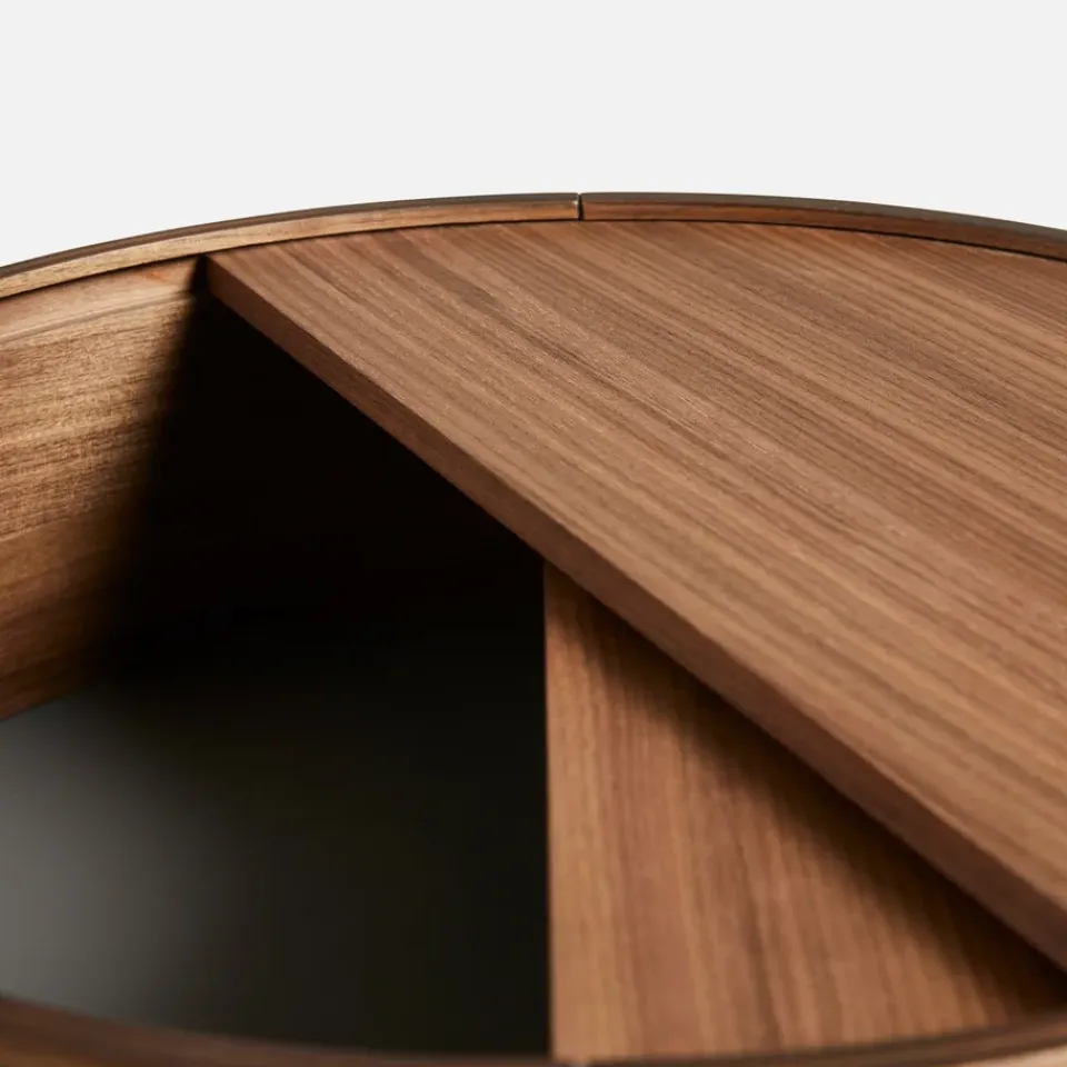 Woud Side Tables*Arc side table, Walnut Brown
