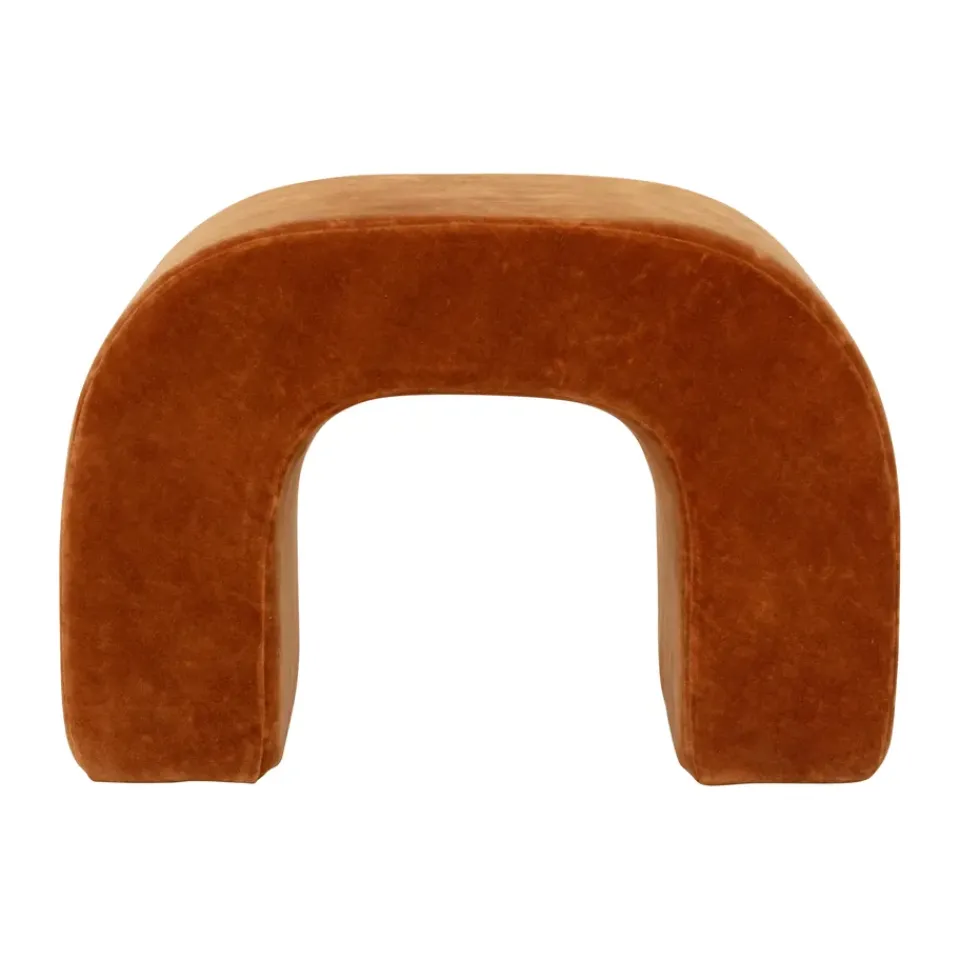 URBAN NATURE CULTURE Sitting Poufs*Arch puff 30x50 cm, Adobe Brown