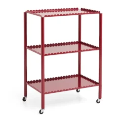 HAY Serving Trolleys*Arcs Trolley High serving trolley, Auburn Red