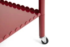 HAY Serving Trolleys*Arcs Trolley High serving trolley, Auburn Red