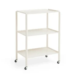 HAY Serving Trolleys*Arcs Trolley High serving trolley, Eggshell White