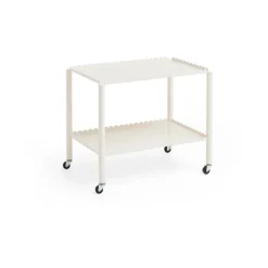 HAY Serving Trolleys*Arcs Trolley Low serving trolley, Eggshell White