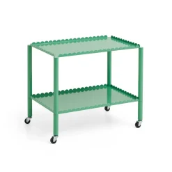 HAY Serving Trolleys*Arcs Trolley Low serving trolley, Soft jade Green