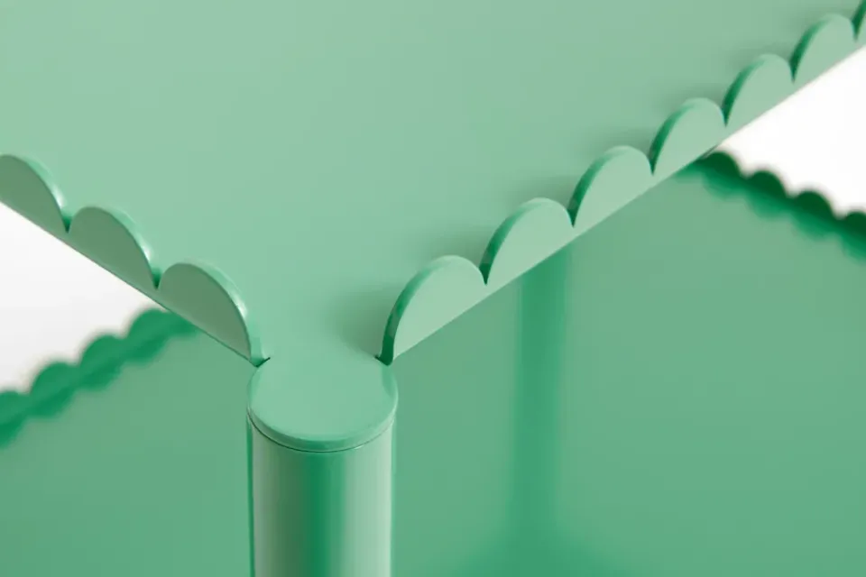 HAY Serving Trolleys*Arcs Trolley Low serving trolley, Soft jade Green