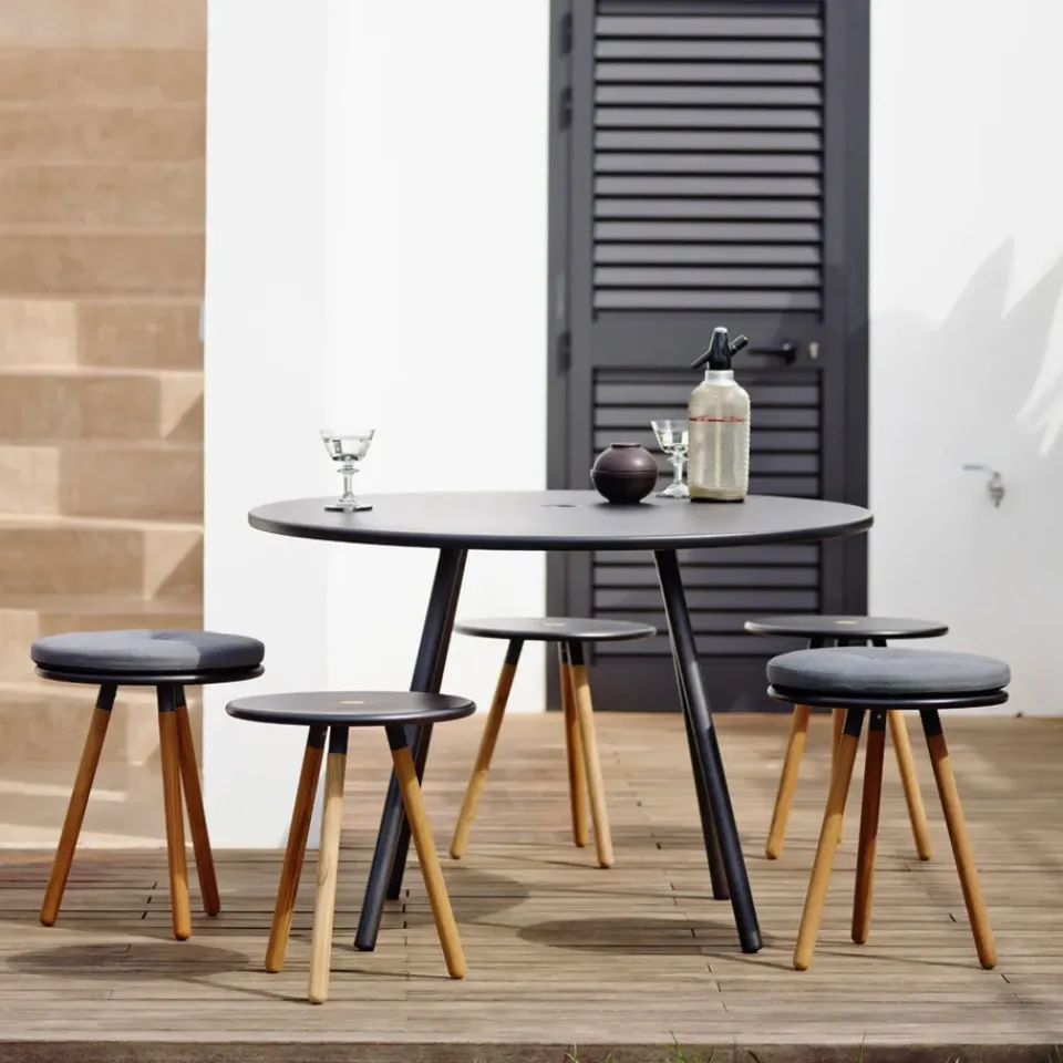 Cane-line Table For Outdoor Use*Area dining table, Lava Grey